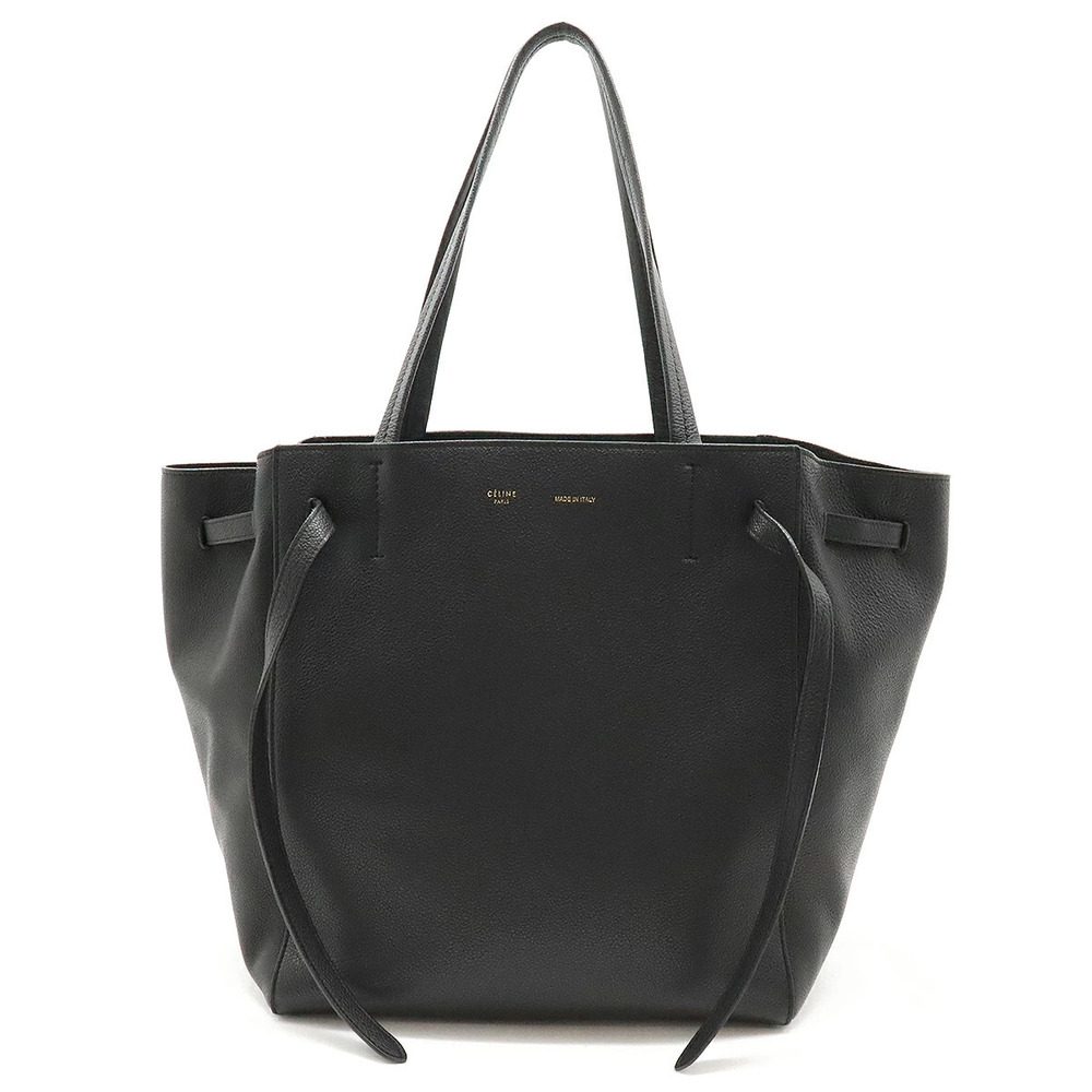 Celine Tote Bag Shoulder Hobo Leather Black